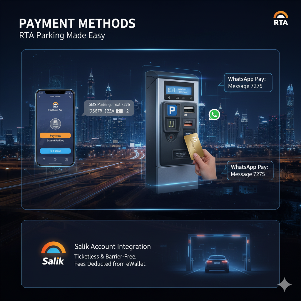 Payment Methods for RTA Parking